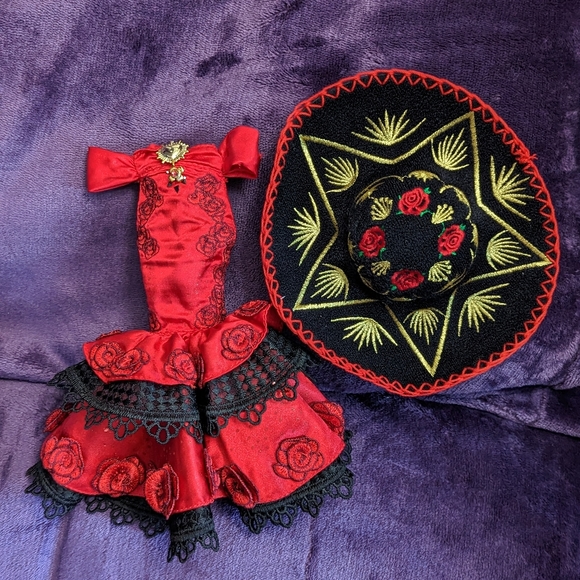 Rainbow High Maria Garcia Dia De Los Muertos Doll Dress and Hat - Picture 1 of 8